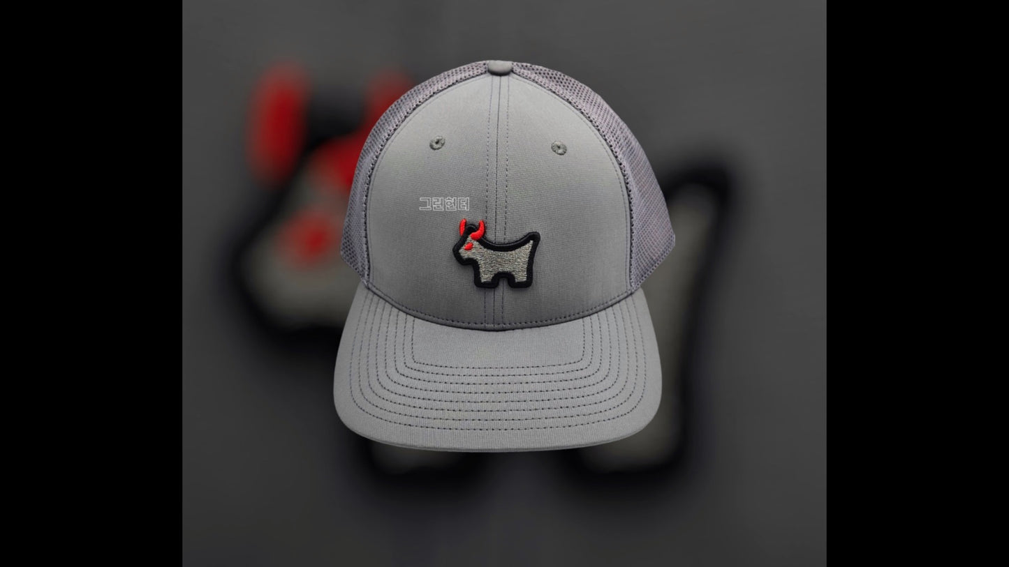 Scotty Cameron Bulldog Hat Char/BLK 스카티 카메론 불독 스냅백 메쉬 모자 챠콜